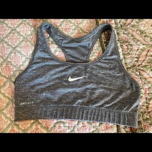 Small grey/silver Nike Pro dri-fit sports bra